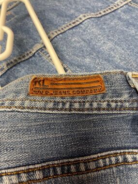 Ralph Lauren Light Blue Women's Jeans with Leather Logo Patch